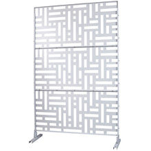 Load image into Gallery viewer, Decorative Freestanding Metal Privacy Screen For Indoor &amp; Outdoor Use
