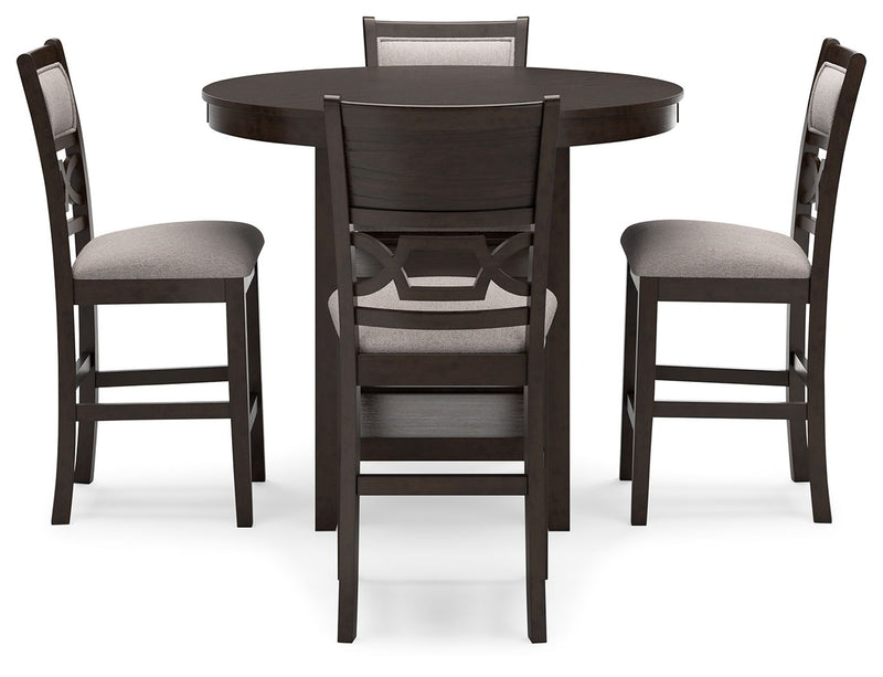 Langwest - Dining Room Counter Table Set (Set of 5) - Brown