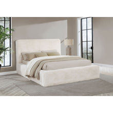 Load image into Gallery viewer, Tall Headboard Panel Bed With Padded Headboard

