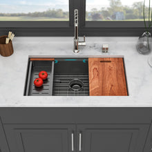 Load image into Gallery viewer, Workstation Kitchen Sink, Single Bowl Undermount
