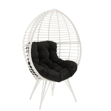 Load image into Gallery viewer, Galzed - Patio Lounge Chair - Black / White
