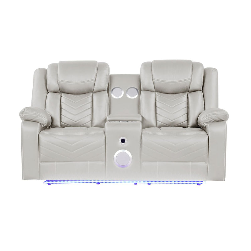 Challenger - LED Power Recliner Loveseat