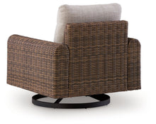 Load image into Gallery viewer, Dolan Creek - Swivel Lounge With Cushion - Gray / Brown
