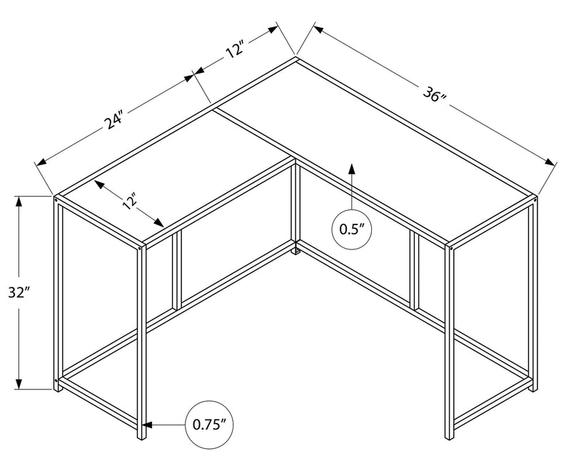 Corner Accent Console Table For Entryway