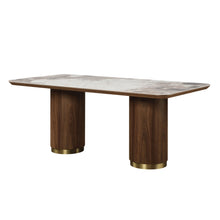 Load image into Gallery viewer, Willene - Ceramic Top Dining Table - Walnut
