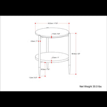 Load image into Gallery viewer, Wagner - Round Marble &amp; Wood Table
