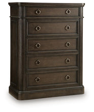 Load image into Gallery viewer, Wickenger - Five Drawer Chest - Dark Brown
