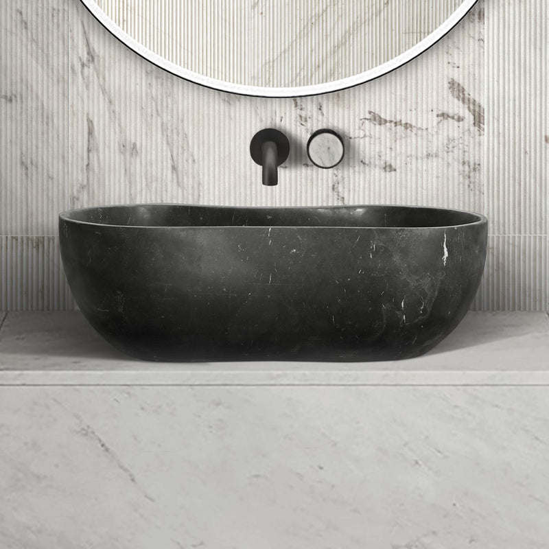 Vessel Sink, Wavy Shape Basin, Vanity Bowl - Dark Gray