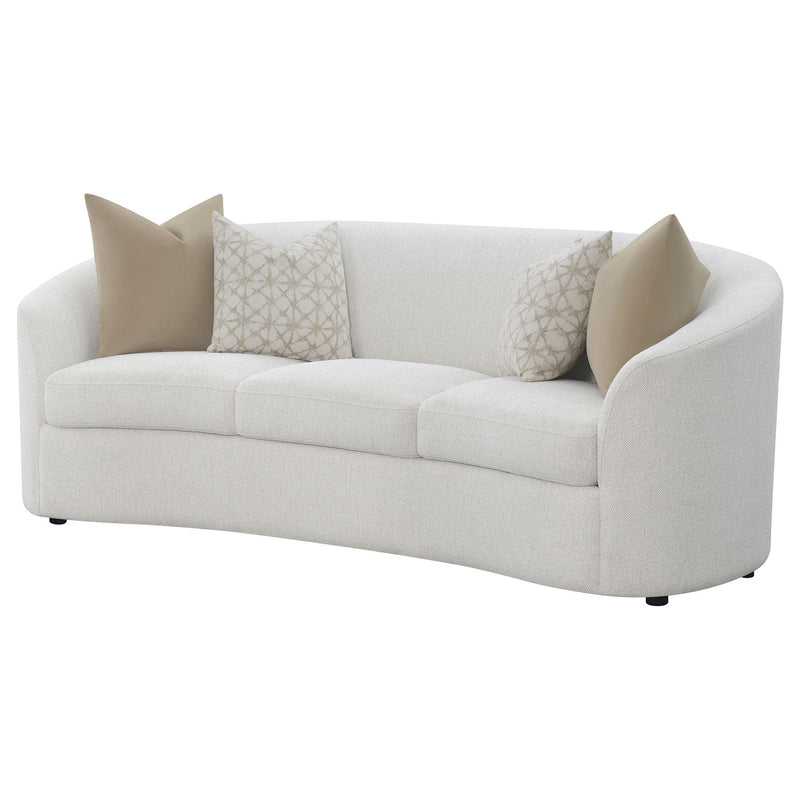 Rory - Sloped Arms Sofa With Pillows - Ivory