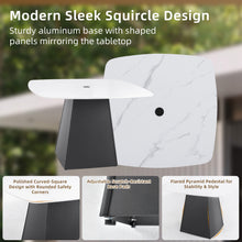 Load image into Gallery viewer, Rounded Square Outdoor Pedestal Dining Table
