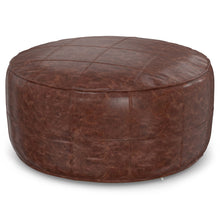Load image into Gallery viewer, Connor - Handcrafted Round Pouf
