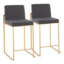 Load image into Gallery viewer, Fuji - Contemporary High Back Stylish Counter Stool
