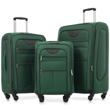Load image into Gallery viewer, Softside Luggage Expandable 3 Piece Set Upright Spinner Lightweight Suitcase
