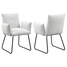 Load image into Gallery viewer, Donica - Upholstered Dining Arm Chair (Set of 2) - Light Gray
