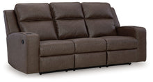 Load image into Gallery viewer, Lavenhorne - Rec Sofa W/Drop Down Table - Granite
