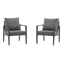 Load image into Gallery viewer, Modern Lounge Chair With Rope Accents And Cushions

