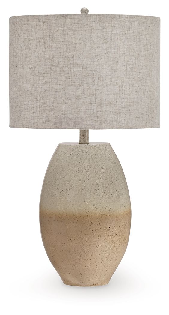 Linas - Metal Table Lamp - Cream / Beige