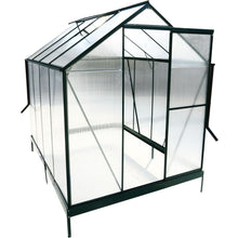 Load image into Gallery viewer, Polycarbonate house, Heavy Duty Outdoor Aluminum Walk-In House Kit With Rain Gutter, Vent And Door For Backyard Garden
