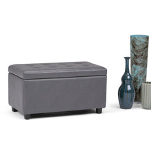 Load image into Gallery viewer, Cosmopolitan - Upholstered Storage Ottoman
