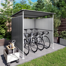 Load image into Gallery viewer, Outdoor Pergola, Bike Storage Shed, Grill Gazebo For Patio - Gray
