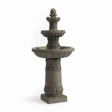 Load image into Gallery viewer, 3 Tier Outdoor Garden Fountain With LED Lights - Gray
