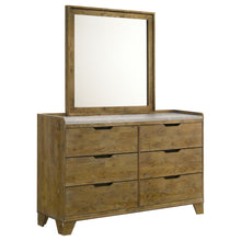 Load image into Gallery viewer, Packard - 6 Drawer Dresser With Mirror - Oak
