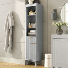 Load image into Gallery viewer, Tall Bathroom Storage Cabinet With Adjustable Shelves And 1 Drawer &amp; Door
