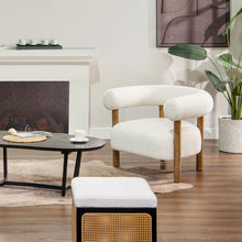 Load image into Gallery viewer, Fuji - Barrel Accent Arm Chair - Ivory White
