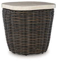 Load image into Gallery viewer, Kimora - Square End Table - Beige / Dark Brown
