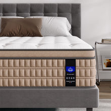 Load image into Gallery viewer, 14" Mattress Hotel Collection Hybrid Mattress With Gel Memory Foam &amp; Pocket Springs - Brown / White - King
