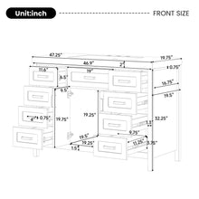 Load image into Gallery viewer, Bathroom Vanity With Sink, 2 Doors 8 Drawers, Soft Close System, Classic Design
