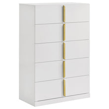 Load image into Gallery viewer, Lauryn - 5 Drawer Bedroom Chest - Gloss White
