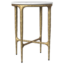 Load image into Gallery viewer, Prussia - Round Side Table - White Marble
