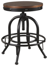 Load image into Gallery viewer, Valebeck - Swivel Barstool (Set of 2) - Brown / Black

