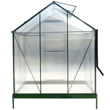 Load image into Gallery viewer, Polycarbonate house, Heavy Duty Outdoor Aluminum Walk-In House Kit With Rain Gutter, Vent And Door For Backyard Garden
