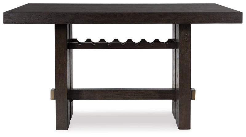 Burkhaus - Rectangular Dining Room Counter Table - Dark Brown