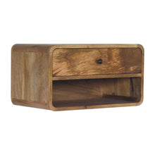 Load image into Gallery viewer, Curve Upper Slot Floating Nightstand
