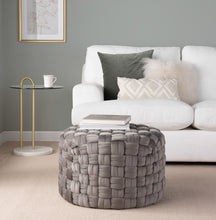 Load image into Gallery viewer, Braided - Versatile Round Ottoman
