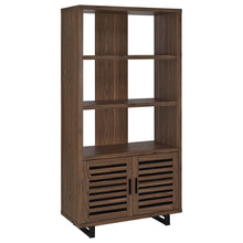 Load image into Gallery viewer, Rodger - 3 Shelf Cabinet Bookcase - Walnut
