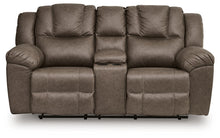 Load image into Gallery viewer, Lowilla - Double Reclining Loveseat With Console - Driftwood
