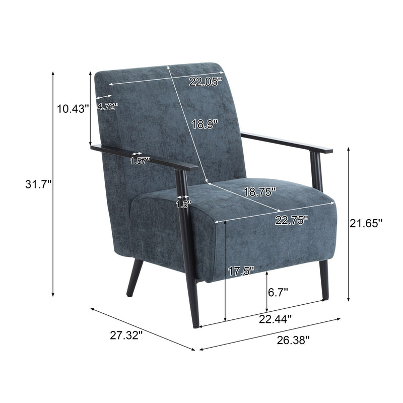 Modern Lounge Chair With Upholstery