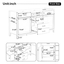 Load image into Gallery viewer, Bathroom Vanity Cabinet Only With Soft Closing Doors &amp; Drawers, Adjustable Shelves - White
