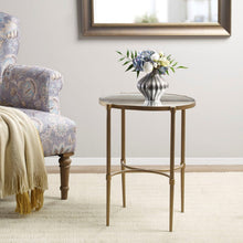 Load image into Gallery viewer, Bedford - Oval Mirror Accent Table - Antique Bronze
