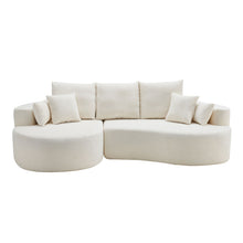Load image into Gallery viewer, 2 Piece Fabric Cloud Curved Sectional Sofa With Chaise For Living Room
