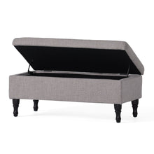 Load image into Gallery viewer, Dean - Fabric Storage Wide Tufted Rectangle Ottoman - Gray
