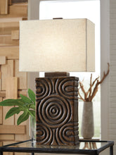 Load image into Gallery viewer, Heathbury - Paper Table Lamp - Antique Brown
