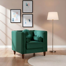 Load image into Gallery viewer, Chesterfield Accent Tufted Square Arm Side Chair
