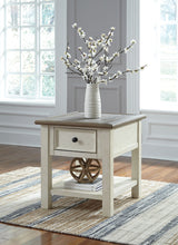 Load image into Gallery viewer, Bolanburg - Rectangular End Table - White / Brown / Beige
