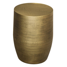 Load image into Gallery viewer, Johnsen - Morse Pattern Accent Table - Antique Brass
