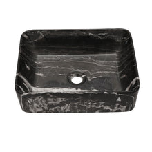 Load image into Gallery viewer, Rectangular Vessel Bathroom Sink - Black / Gray
